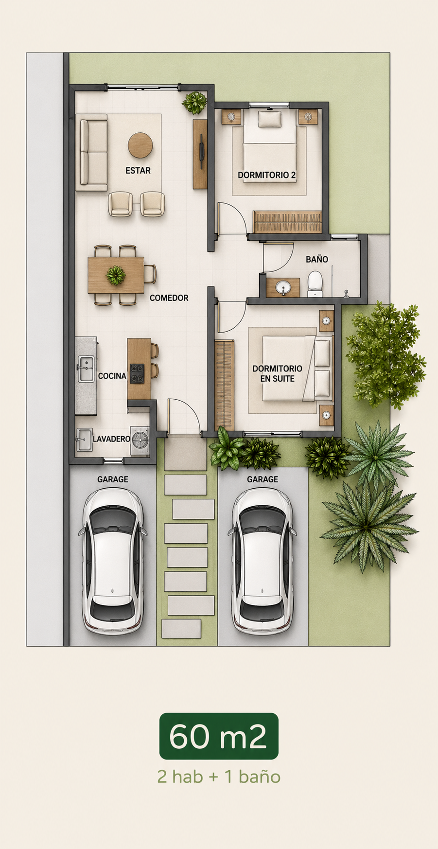 Plano 60m2
